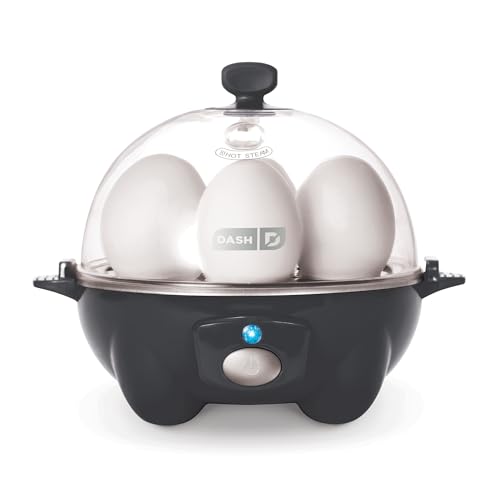 Comparison: Best Electric Egg Poacher 10 DASH Rapid Egg Cooker: 7 Egg Capacity Electric Egg Cooker for Hard Boiled Eggs, Poached Eggs, Scrambled Eggs, or Omelets with Auto Shut Off Feature - Black'