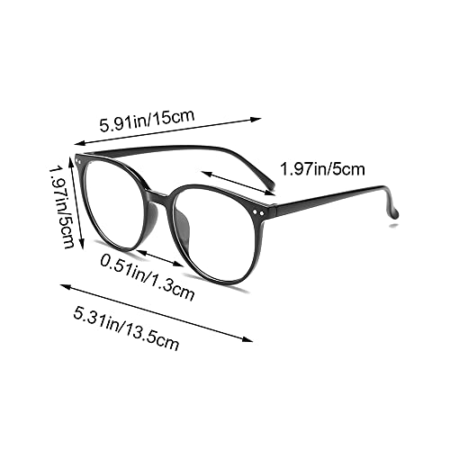 Image of TAORANJU Blue Light Blocking Glasses for Women Men, Small Face Glasses Curved Frame TV Glasses Fashion Computer Reading Glasses for Anti Dry Eyes, Anti Glare (Non-Prescription)