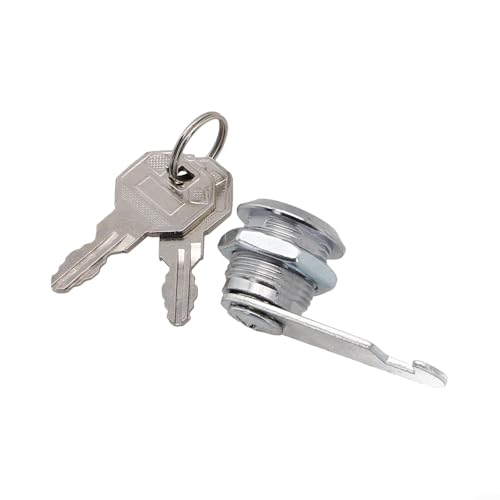 Cerradura de leva de 16 mm, 20 mm, 25 mm para armario, cajón, buzón, armario con 2 llaves, cerradura de seguridad de aleación de metal para puertas y muebles de madera, metal, vidrio (16 mm)
