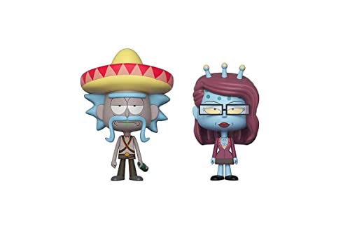 Funko VYNL 4 Inch 2-Pack: Rick & Morty: Rick w/Sombrero & Unity