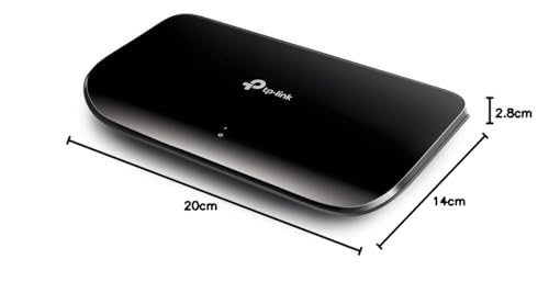 TP-Link TL-SG1008D - Switch de Red con 8 Puertos Gigabit 10/100/1000Mbps (3 años de garantía, sin configuración)