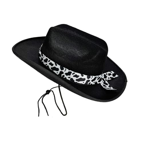 ​ Kids Western Cowboy Hat Wide Brim with Band Baby Felt Cowgirl Hats Vintage Jazz Fedora Hat 2-7 Years Boys Girls