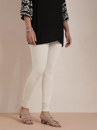Image of TWIN BIRDS Tailored Cut and Classic Fit Super Stretchable Elastane Fabric Churidar Leggings for Women
