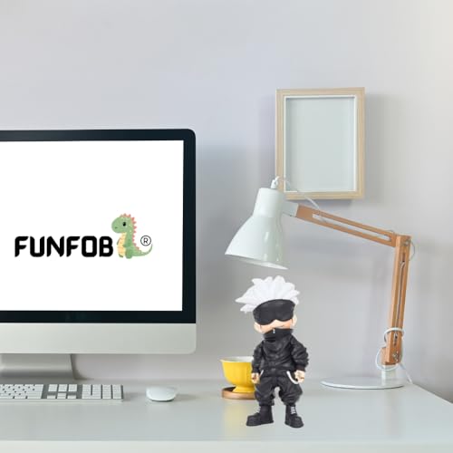 Image of FUNFOB Jujutsu Kaisen Gojo Action Figure Height -13.5 Collectible for Anime Fans Manga Weeb PVC Multicolour | Gojo Standing Short