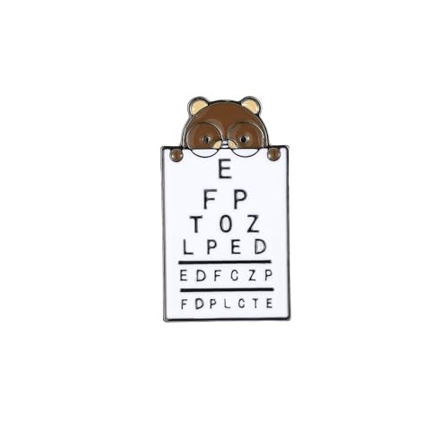 Image of Medical Optometrists Enamel Brooch Ophthalmology Vision Test Optometry Pin Jewelry for Doctor Nurse Backpack Lapel Badge