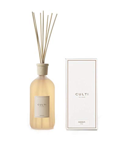 Culti - Difusor de varillas estilo de 1000 ml Milano | Fragancia AQQUA, bergamota y sándalo - Duración 3 meses - Metraje de 10 a 20 m² Cover