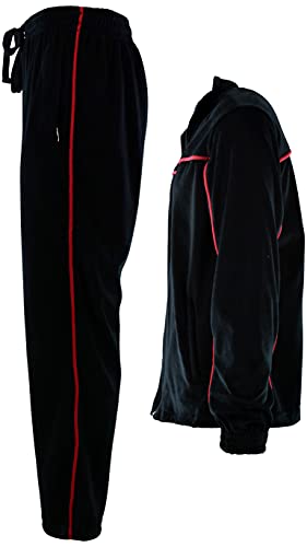 ChoiceApparel Mens Velour Tracksuit with Zippered Pockets3