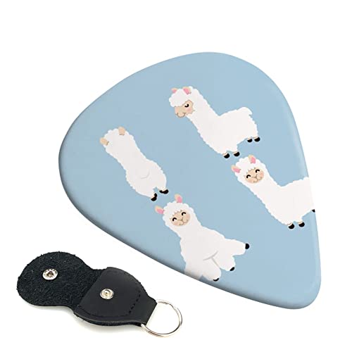 FUCVNPZ Lot de 6 médiators en celluloïd pour guitare acoustique, électrique, basse ou ukulélé Motif lama - Les Beatles, Paul McCartney, John Lennon, RIngo Starr, George Harrison FUCVNPZ Lot de 6 médiators en celluloïd pour guitare acoustique, électrique, basse ou ukulélé Motif lama
