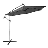【Fabriqué à partir de matériaux de haute qualité, ce parasol déporté est conçu pour résister aux éléments et offrir une utilisation durable. Le tissu durable offre non seulement une excellente protection UV, mais ajoute également une touche de sophistication à votre décoration extérieure.