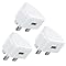 USB Plug,USB Charger Plug UK Phone Plugs with USB Port Compact 3 Pin Mains Charge Head 5W 5V 1AMP Charging Compatible with Old iPhone 13 12 11 SE XS XR X 8 7 6 5 iPad Watch Airpods,3Pack