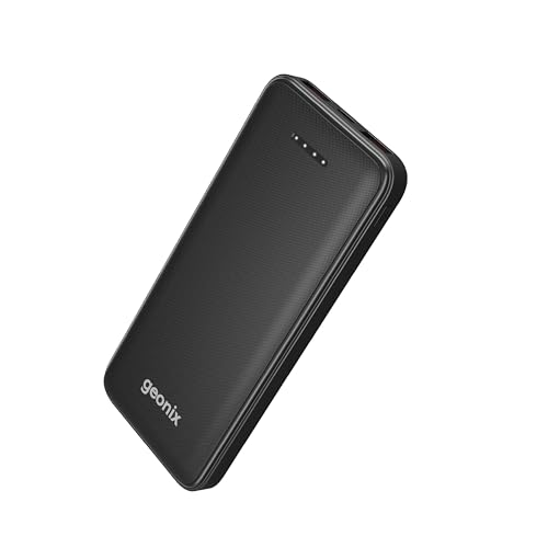 Geonix Helio R100 10000 mAh 22.5W Fast Charging Power Bank, Ultra Slim Power Bank with USB-A Output, Type C PD Output, Type C Input, Wake Up Button, 1 Year Warranty