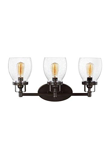 Image of Generation Lighting 4414503-782 Belton Three - Light Wall /Bath Vanity Style Fixture, Heirloom Bronze