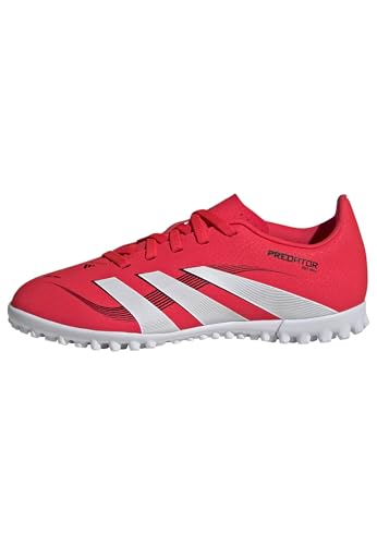 adidas Unisex niños Predator Club Turf Football Boots Kids, Lucid Red/Cloud White/Core Black, 38 EU