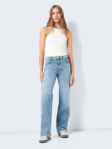 Noisy May Nmyolanda Nw Wide Jeans AZ236LB Noos Donna Jeans Blu W29L32 - 7