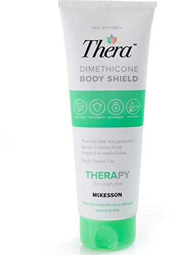 Thera Dimethicone Body Shield, Moisturizes, Nourishes, and Protects against Irritatation from Dry, Chapped, or Cracked Skin, 4 oz