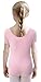 WEGETIT Gymnastics Leotards for Girls Toddler Leotard Ballet Dance Tutu Skirts (10-12 Years, Pink)