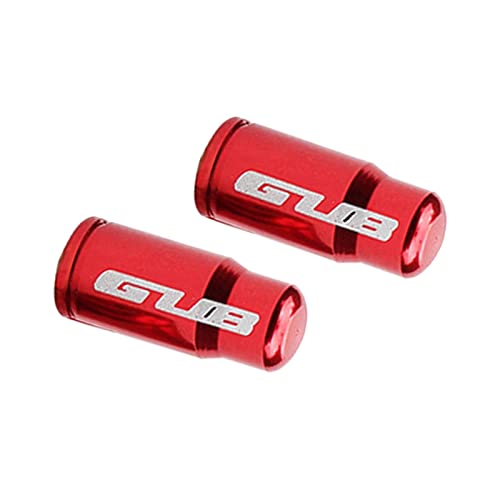 Tapón de válvula de neumático aluminio rojo miniatura 3
