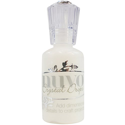 Tonic Studios Nuvo - Gotas de cristal, blanco brillante