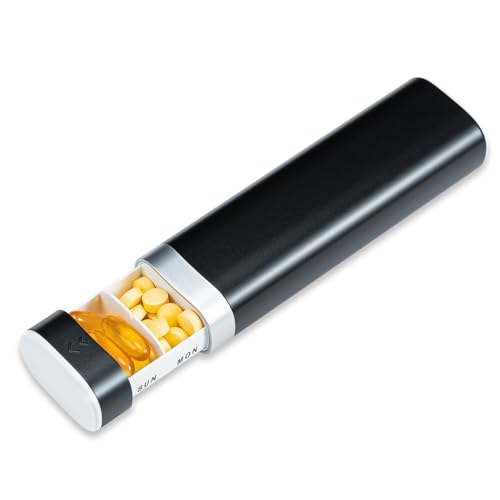 Betife Travel Pill Organizer Weekly 7 Day, Compact...