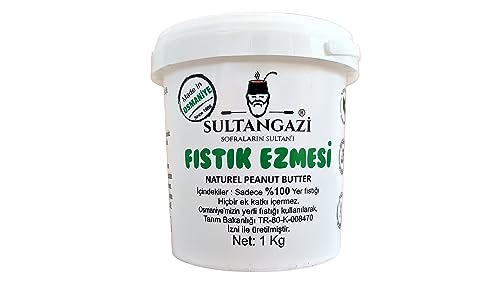 Şekersiz ve katkısız %100 yer fıstığı ezmesi, 1 kg