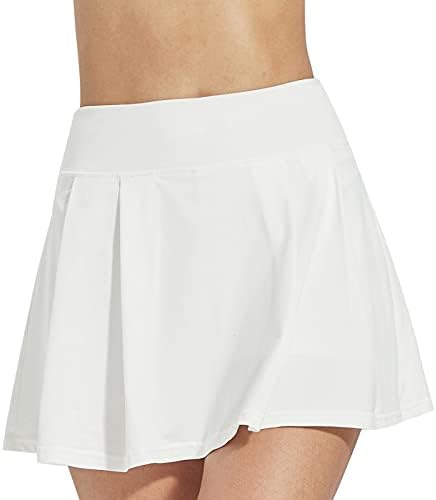 Casei Womens Pleated Tennis Skirts Athletic Golf Skort Running Workout Sports Skirt with Pockets