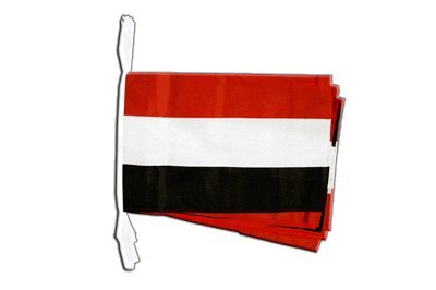 Guirlande Yémen Digni 8,9 m grand drapeau yéménite décoration extérieure et salle