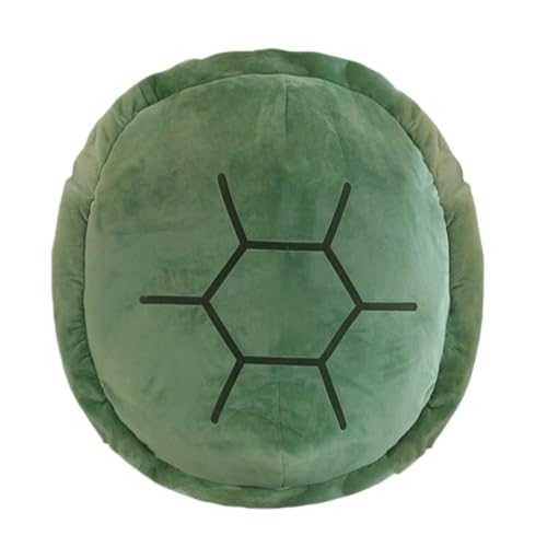 champracer Kawaii Schildkrötenkissen zum Anziehen Tragbares Panzerkissen für Kinder und Erwachsene lustiges Cosplay-Plüschkissen (Grün 60 cm)