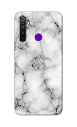 Image of Light White Marble Texture Natural Pattern Hard Back Case Cover for Realme 5 / Realme 5s / Realme 5i / Realme Narzo 10 Back Cover -(J5) VNS2230