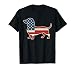 Dachshund 4th of July American Flag Dog Lovers Men Women USA T-Shirt