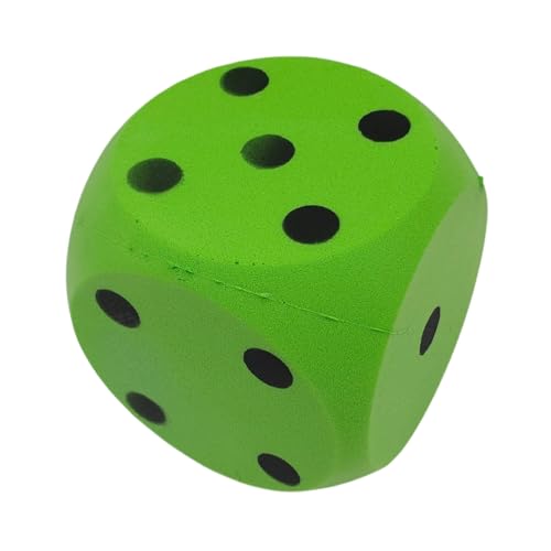 alldoro 63107 XXL Schaumstoff-Würfel Grün, 15 x 15 cm, großer Soft-Spielwürfel, weich & leise, Spielen & Lernen, Indoor & Outdoor