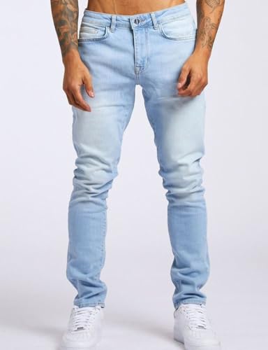 Kinghua Skinny Jeans Men Summer Fall Casual Distressed Beach Stretch Streetwear Denim Slim Straight Pants with Pockets2