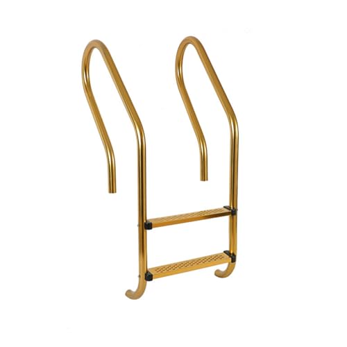 Escalera para piscina de acero inoxidable 2 peldaños miniatura 1