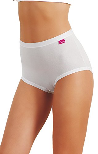 JADEA Art. 787 Slip Donna Alto (6 Pezzi) - Bianco - Taglie dalla 4 alla 8 (8, Bianco)