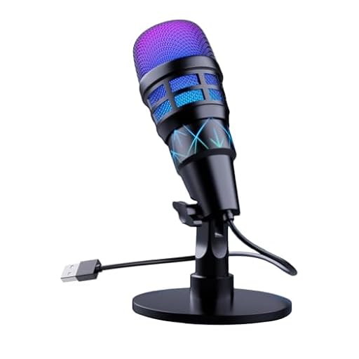 Dopsyesn Micrófono para PC,Micrófono de Condensador con Cancelación de Ruido | Accesorios USB Inalámbricos para Auriculares, Grabación En Estudio, Streaming, Podcast Y Música | Ya disponible en tu tienda friki favorita! En mundofriki.es!