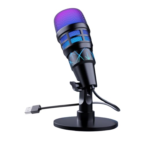 Micrófono de juego, micrófono USB para juegos, accesorios de auriculares USB para estudio de grabación, música, podcast, transmisión