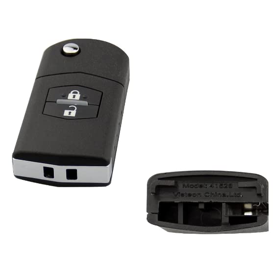 Guscio Chiave Telecomando Compatibile con Mazda 2 3 5 6 M6 RX8 MX5 Cover Scocca Ricambio (2 Tasti)