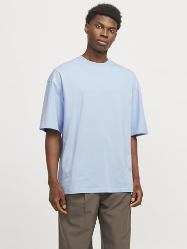JACK & JONES Herren JJECHARGE Tee O-Neck NOOS T-Shirt, Chambray Blue,XL – Ansicht 2