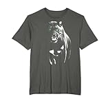 Une panthère noire et pointant des dents aux yeux verts. Ce design tendance et intemporel de Panther est un excellent accessoire pour tous ceux qui aiment les chats sauvages et les chats prédateurs.