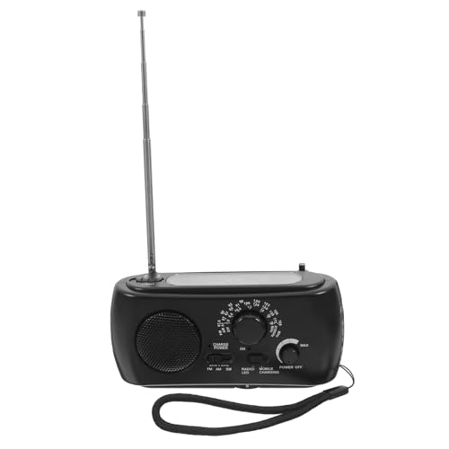 Radio solaire d'urgence avec batterie rechargeable et manivelle contre les pannes