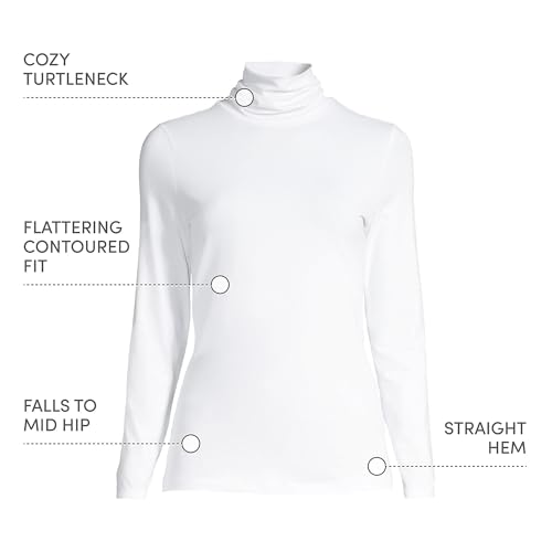 Lands' End Lightweight Jersey Long Sleeve Turtleneck4