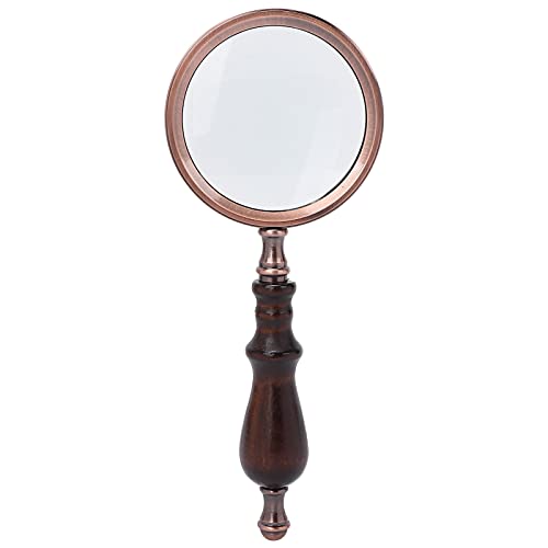 Loupe de lecture en bois pour inspecter les documents au bureau