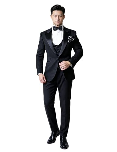 Blazer gaufre pour homme à revers en pointe et un bouton Ulnomio