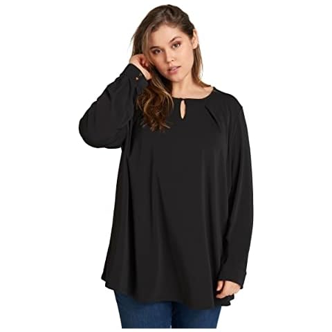 Zizzi Women's Valerie Blouse, Black (Black 199), 16 (Size: S 42/44) Cover