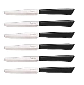 Tredoni 6er Set Steakmesser Edelstahl Schwarz
