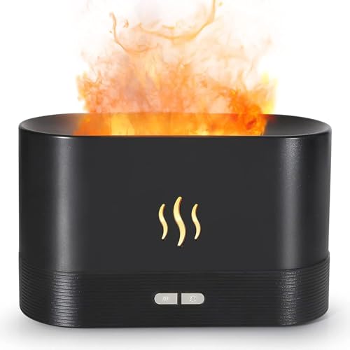 Image of Desidiya Diffuser for Room Moisture,Aroma Diffuser for Home,Cool Mist Small Quiet Air Humidifier,Ultrasonic Essential Oil Burner Electric for Car,Office,Babies,Home,Plant,Flame Diffuser LED,180 Ml