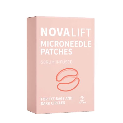 NOVALIFT Eye Patches With Caffeine & Hyaluronic Acid Helps Reduce Look Of Dark Circles Puffiness & Fine Lines Deep Hydrating Anti-Wrinkle Eye Pads 1BOX(3 Pack)