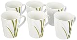 Ritzenhoff & Breker Kaffeebecher-Set Aveda, 6-teilig, 300 ml, Porzellan, Grün