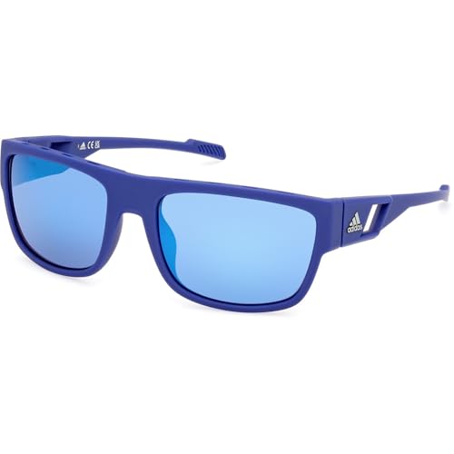 Adidas Sport SP0082 lunettes de soleil homme bleu mat pour le sport outdoor