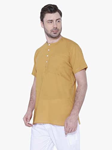 Image of Rajubhai Hargovindas Mens Casual Cotton Straight Kurta