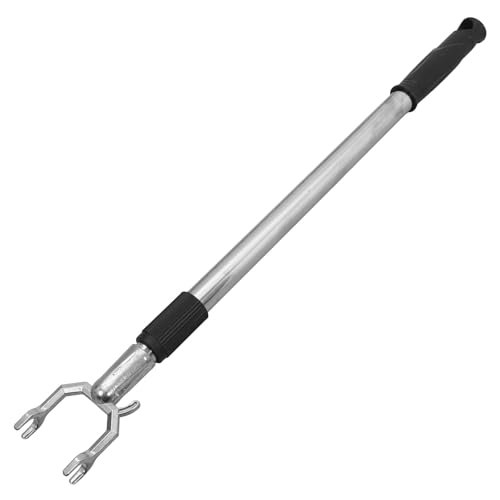 KOCKSHION Barra Telescópica Ajustable de 56 a 91 Cm para Colgar Ropa de Acero Inoxidable para con Horquilla de Aleación, Adecuado para Armario y Uso Doméstico Armario y Uso Doméstico